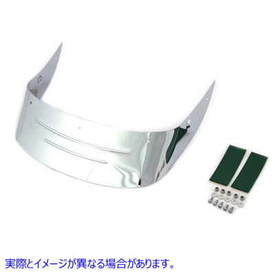 50-1183 リブ付きリアフェンダーチップ 取寄せ Vツイン Rear Fender Tip Ribbed (検索用／