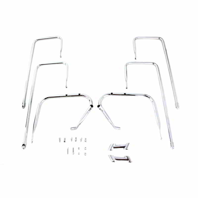 50-1203 サドルバッグガードキット クローム 取寄せ Vツイン Saddlebag Guard Kit Chrome (検索用／90892-09