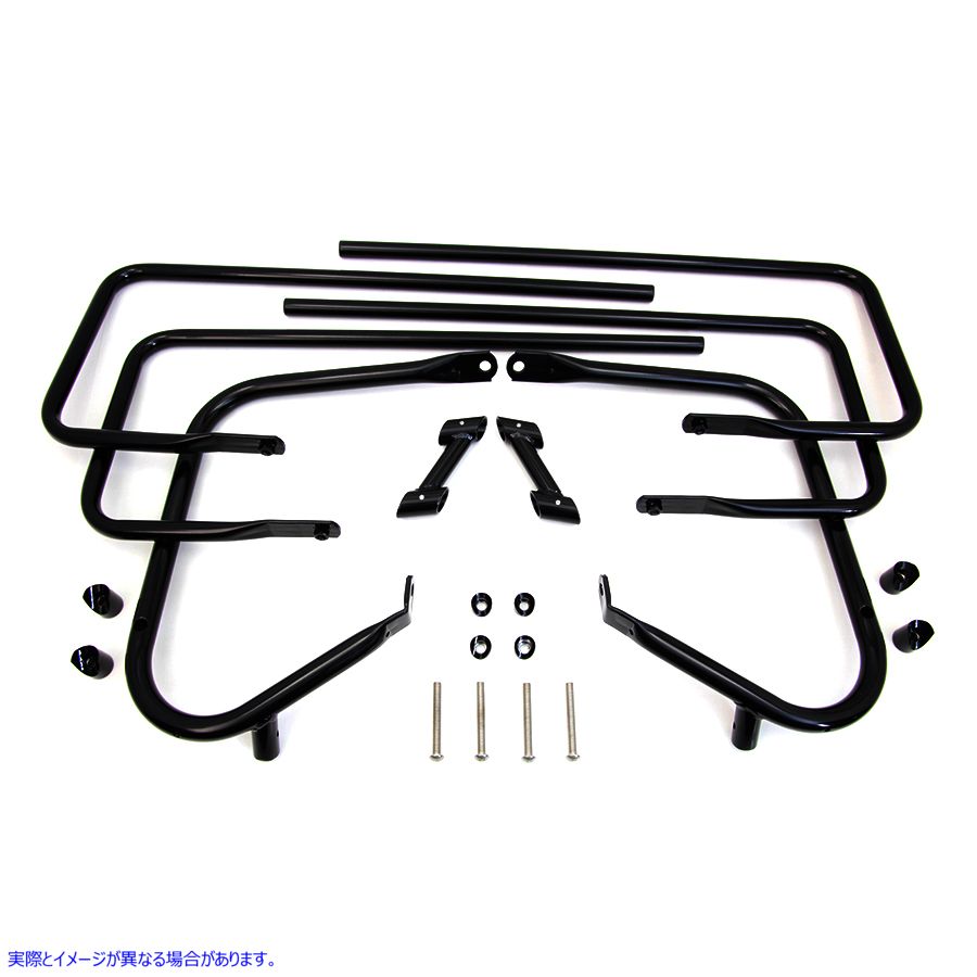50-1205 サドルバッグガードキットブラック Saddlebag Guard Kit Black 取寄せ Vツイン (検索用／ Wyatt Gatling