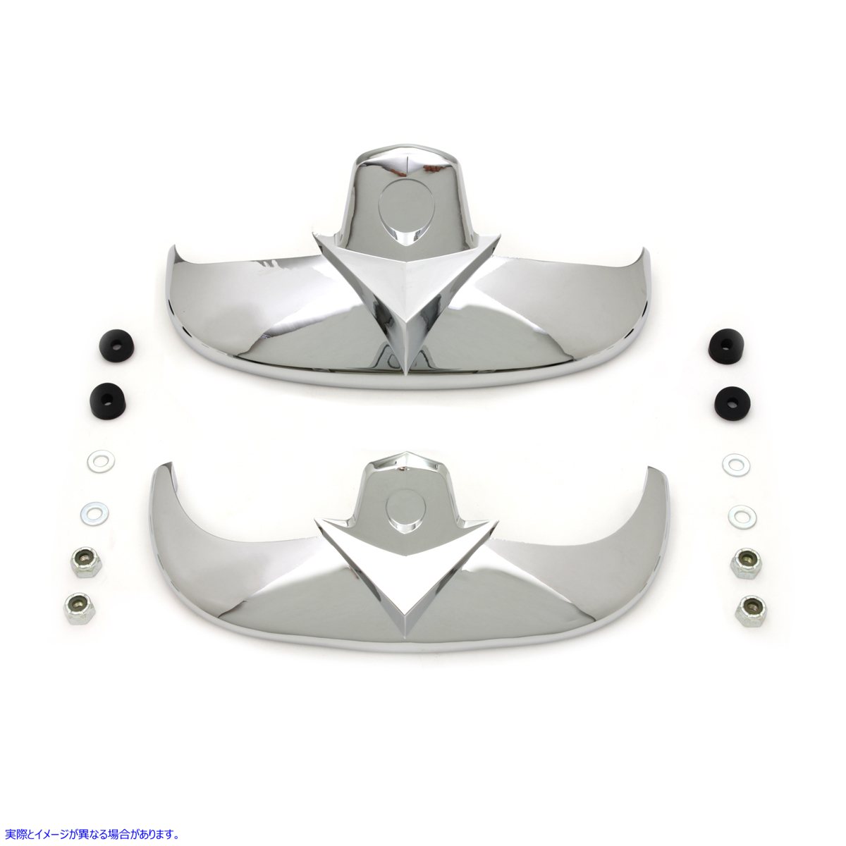 50-1214 クロームフェンダーチップセット 取寄せ Vツイン Chrome Fender Tip Set (検索用／