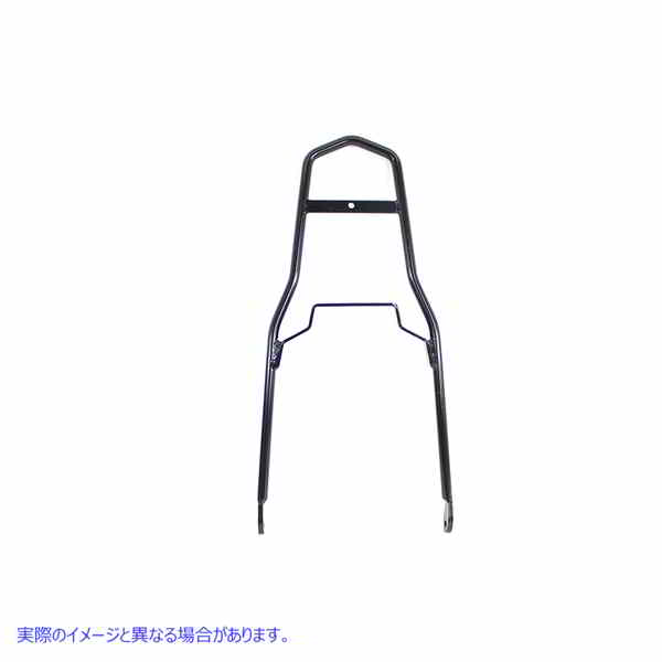 50-1232 24 インチ ラウンド シーシーバー フラット フェンダー スタイル ブラック 取寄せ Vツイン 24 inch Round Sissy Bar Fla