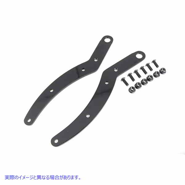 50-1242 FLフェンダーストラットセット ブラック 取寄せ Vツイン FL Fender Strut Set Black (検索用／
