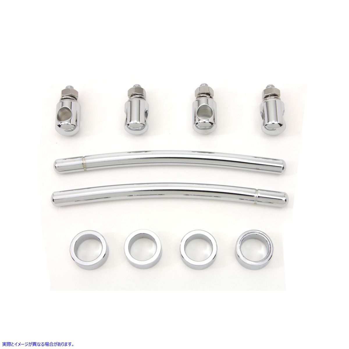 50-1531 クロームフロントフェンダートリムレールキット 取寄せ Vツイン Chrome Front Fender Trim Rail Kit (検索用／