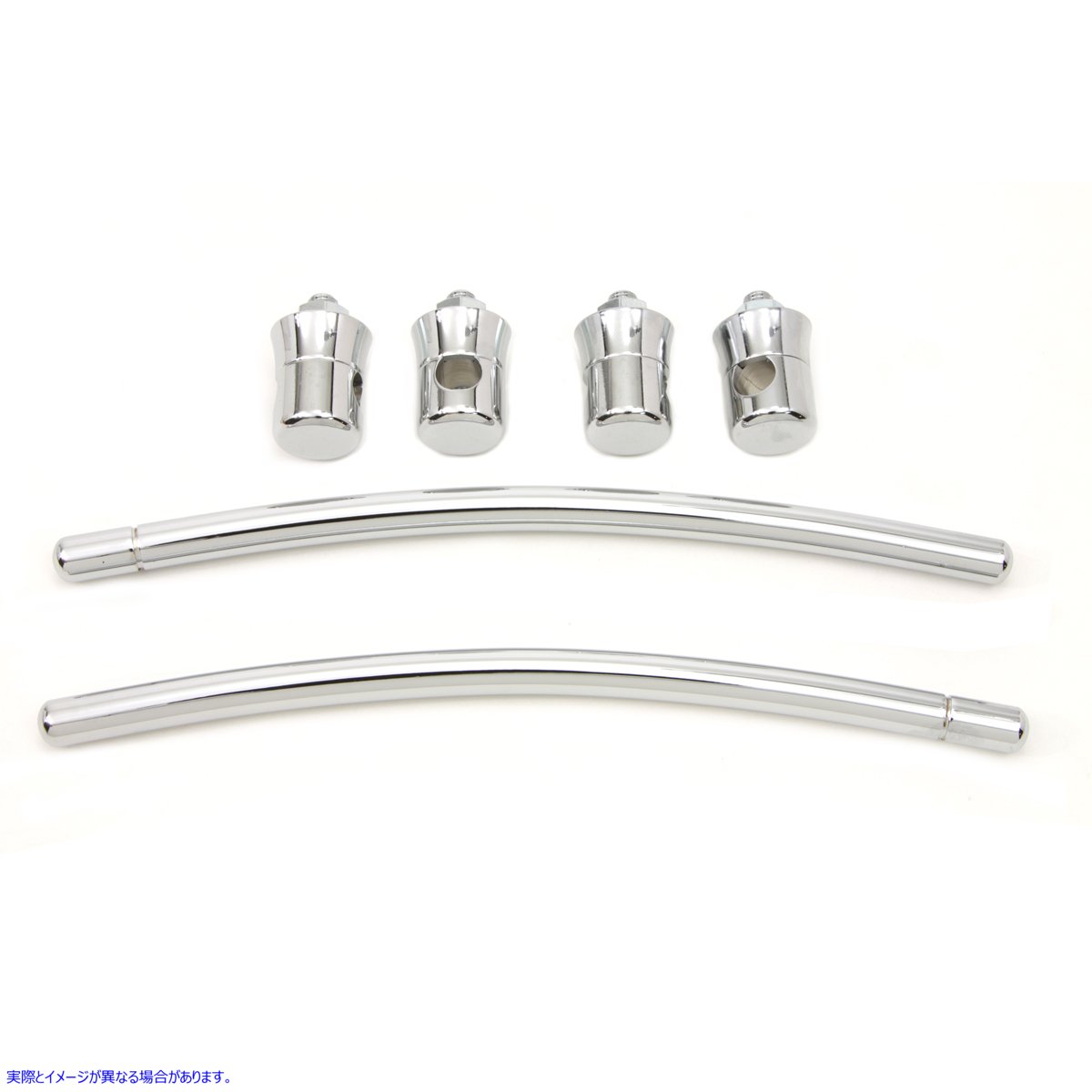 50-1532 クロームフロントフェンダートリムレールキット 取寄せ Vツイン Chrome Front Fender Trim Rail Kit (検索用／