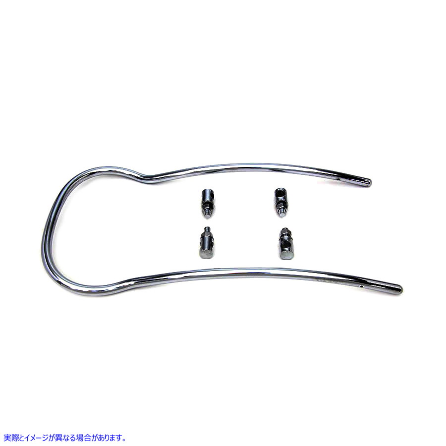 50-1534 クロームフロントフェンダートリムレールキット 取寄せ Vツイン Chrome Front Fender Trim Rail Kit (検索用／