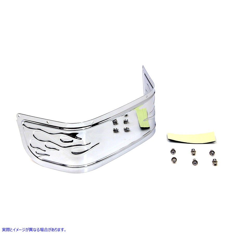 50-1546 クロームフロントフェンダーチップ 取寄せ Vツイン Chrome Front Fender Tip (検索用／61400057