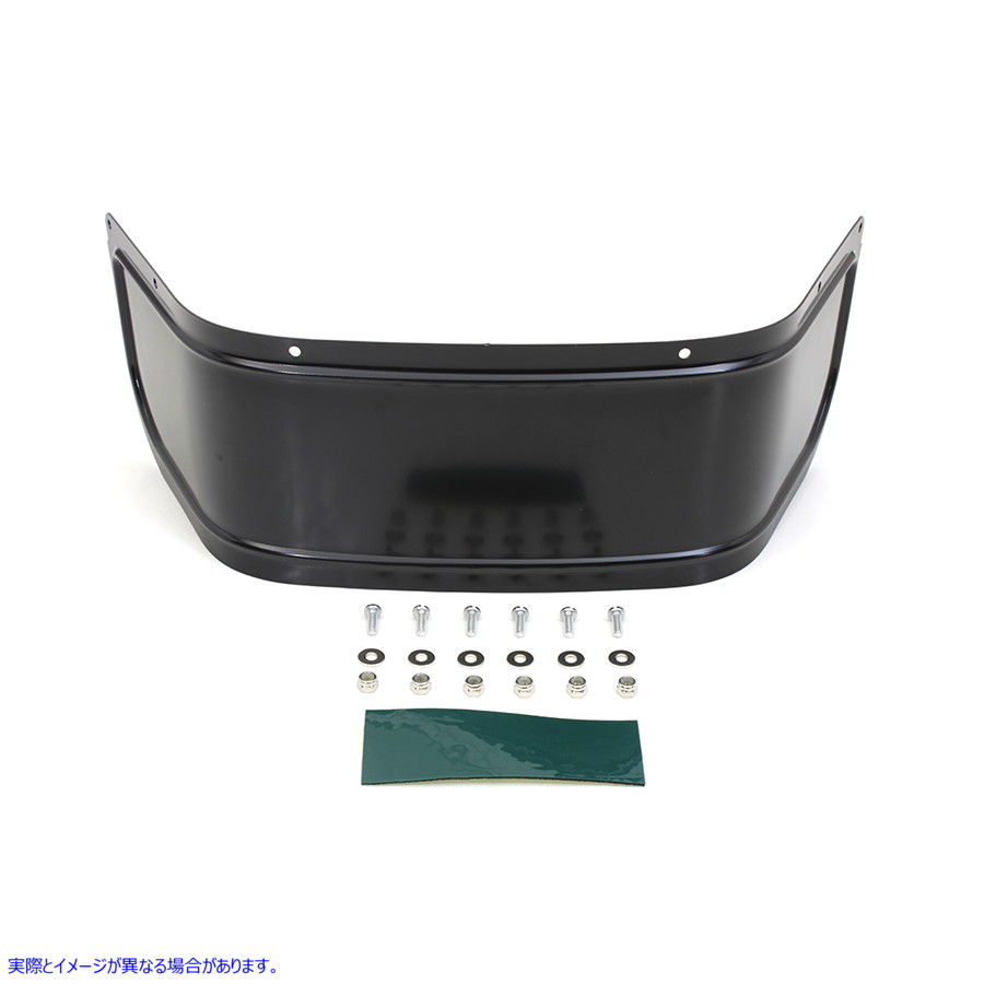 50-1548 ブラックのフロントフェンダーチップ 取寄せ Vツイン Black Front Fender Tip (検索用／