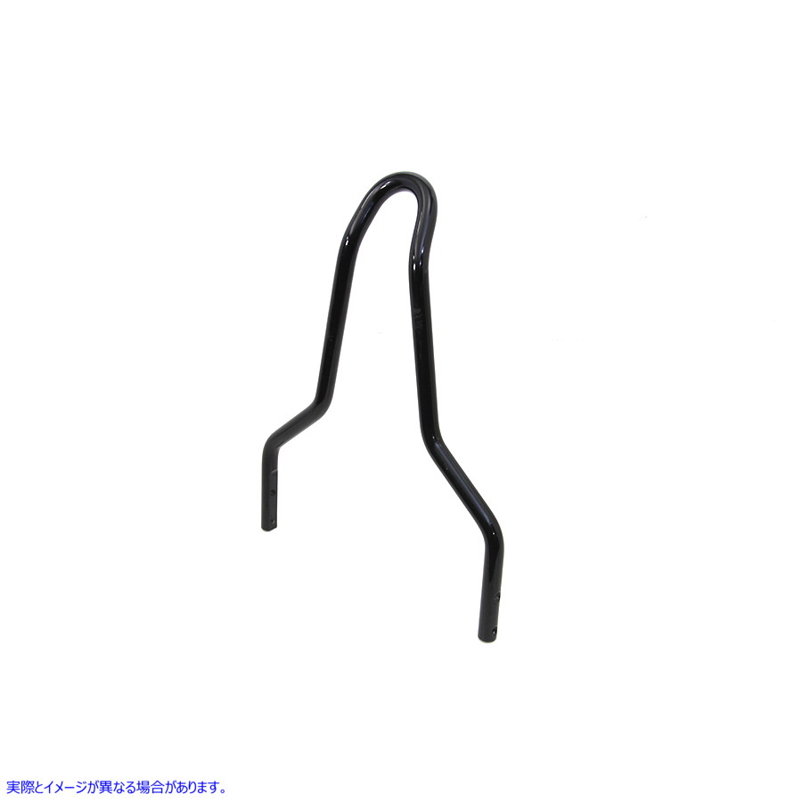 50-1574 11インチ ラウンド シーシーバー トップ ブラック 取寄せ Vツイン 11 inch Round Sissy Bar Top Black (検索用／