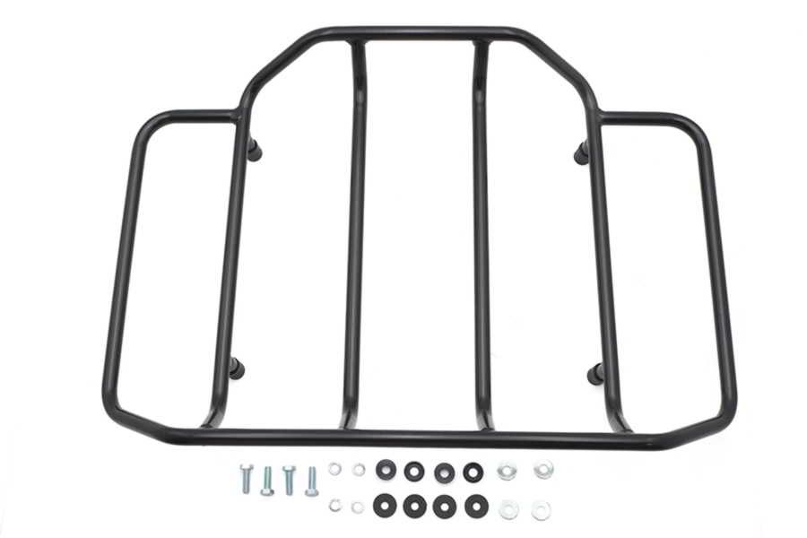 50-1598 取寄せ Vツイン Gloss Black Touring Luggage Rack (検索用／53655-87)