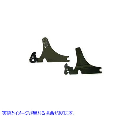 50-1609 シーシーバー脱着式サイドプレート 取寄せ Vツイン Sissy Bar Detachable Side Plates (検索用／53815-00A