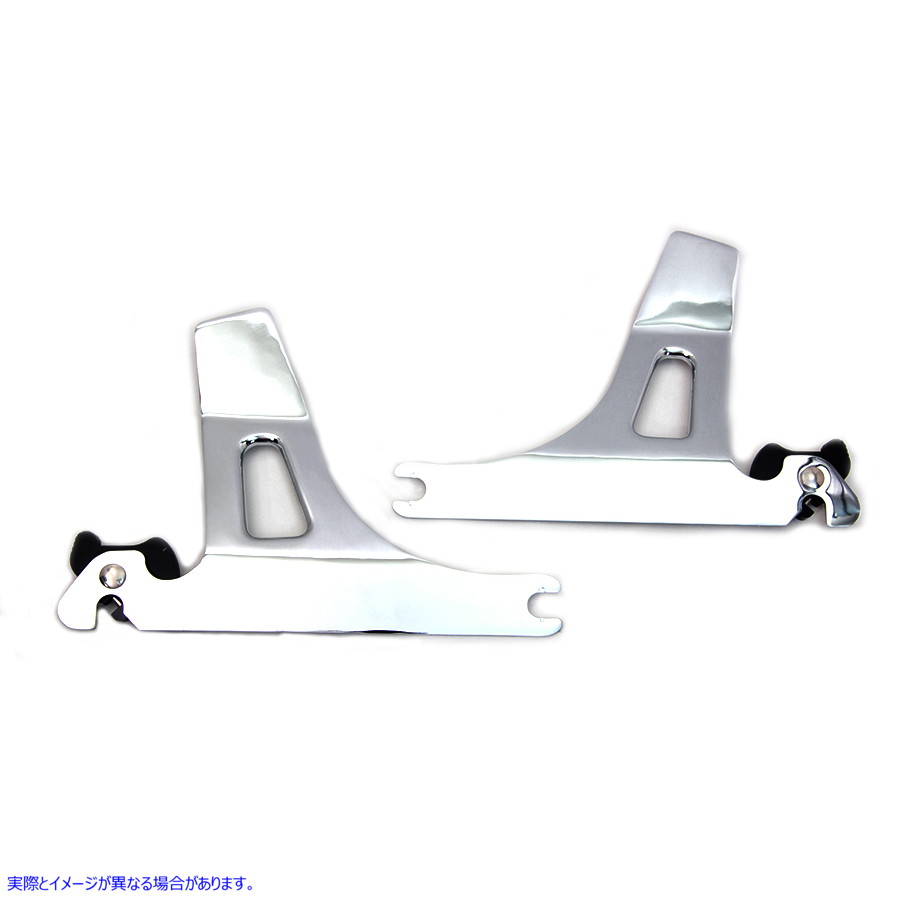 50-1613 シーシーバー脱着式サイドプレート 取寄せ Vツイン Sissy Bar Detachable Side Plates (検索用／52866-06