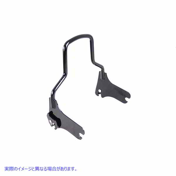 50-1637 ショーティー デタッチャブル シーシーバー ブラック 取寄せ Vツイン Shorty Detachable Sissy Bar Black (検索用／ 801