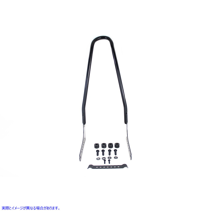 50-1645 ワンピース シーシーバー ブラック 取寄せ Vツイン One Piece Sissy Bar Black (検索用／52300502