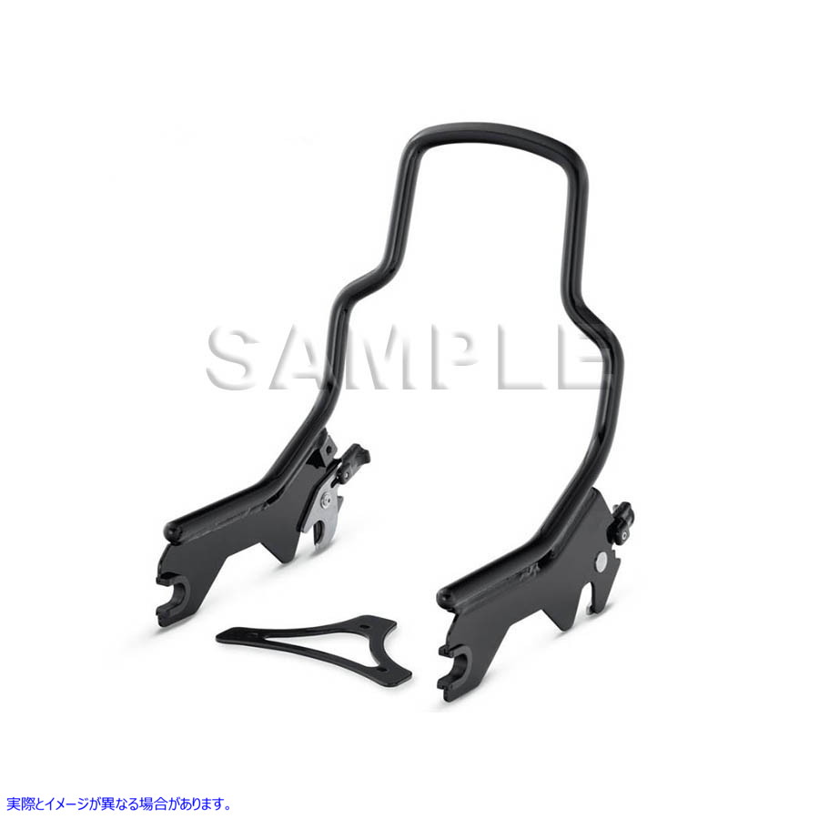50-1685 8-1/2インチショート取り外し可能シーシーバー グロスブラック 取寄せ Vツイン 8-1/2 inch Short Detachable Sissy Bar