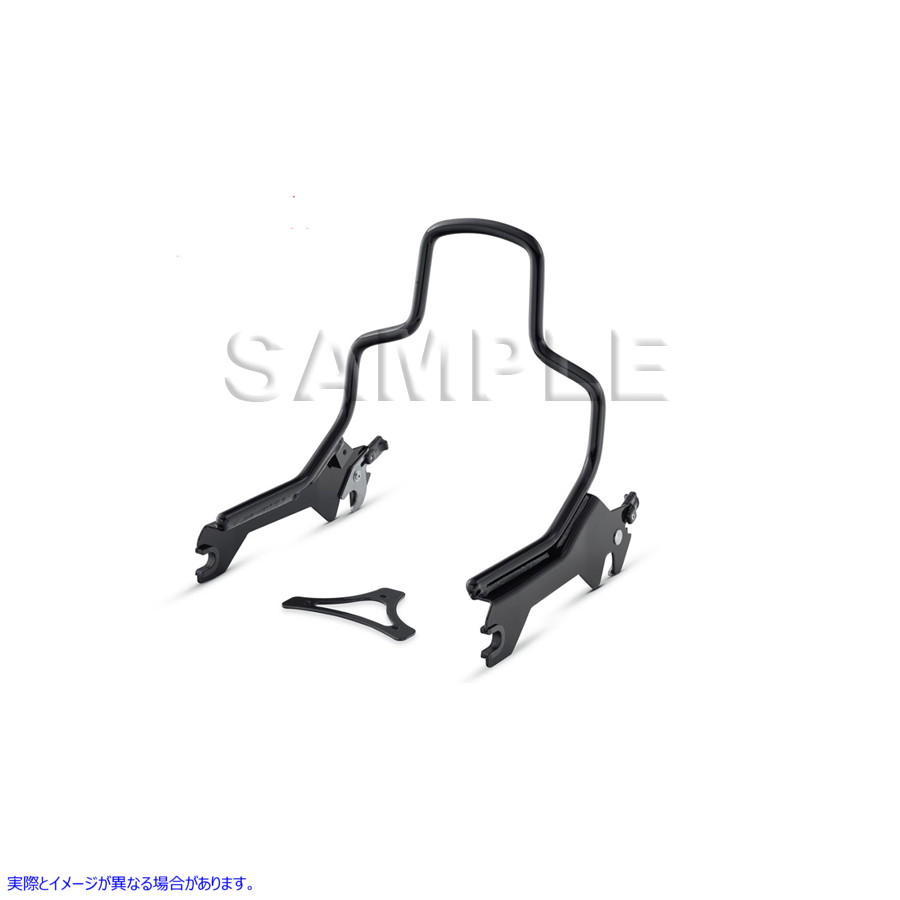 50-1689 8-1/2インチショート取り外し可能シーシーバー グロスブラック 取寄せ Vツイン 8-1/2 inch Short Detachable Sissy Bar