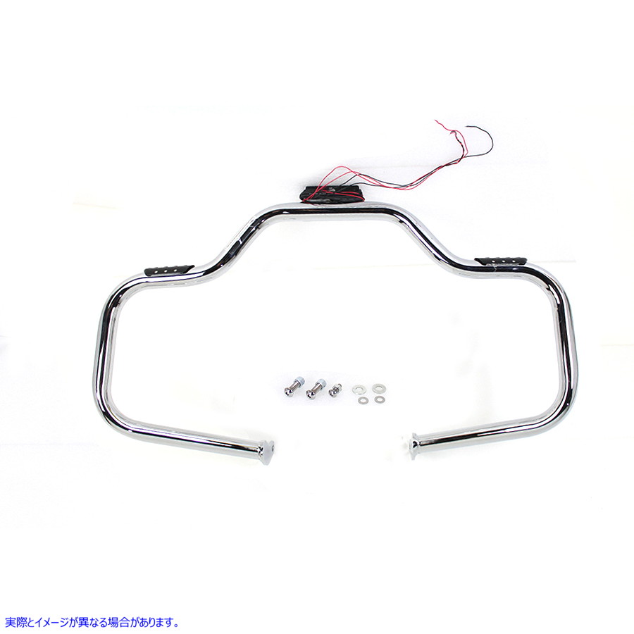 51-0017 クロームフロントターンシグナルハイウェイバー 取寄せ Vツイン Chrome Front Turn Signal Highway Bar (検索用／