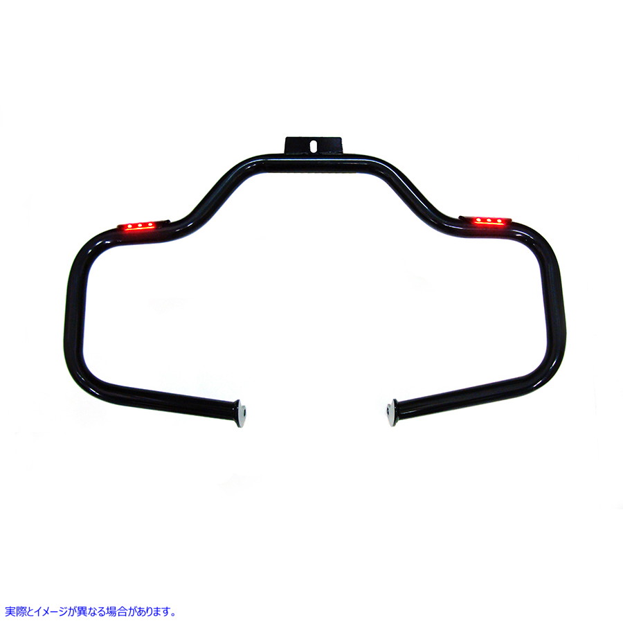 51-0018 ブラック フロント ターン シグナル ハイウェイ バー 取寄せ Vツイン Black Front Turn Signal Highway Bar (検索用／
