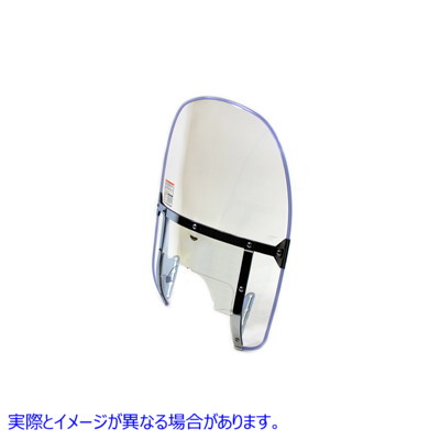 51-0257 クリア下部付きビーズ風防 取寄せ Vツイン Beaded Windshield with Clear Lower (検索用／ National Cycle N2235