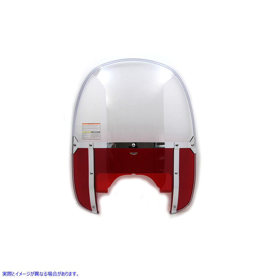 51-0258 ビーズフロントガラス レッド 取寄せ Vツイン Beaded Windshield Red (検索用／ National Cycle N2236