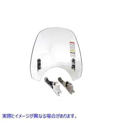 51-0334 飛び出しナイフの取り外し可能な透明なフロントガラス 取寄せ Vツイン Switchblade Detachable Clear Windshield (検索
