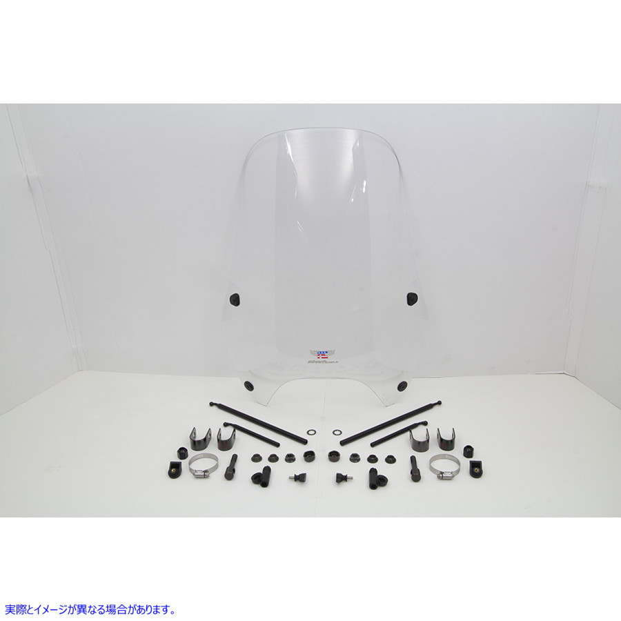 51-0366 ストリートシールド クリアフロントガラス 取寄せ Vツイン Streetshield Clear Windshield (検索用／ National Cycle N2