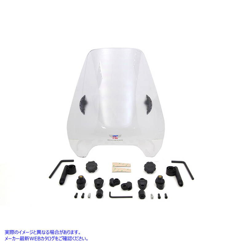 51-0368 クリアディフレクターフロントガラス 取寄せ Vツイン Clear Deflector Windshield (検索用／ National Cycle N25042