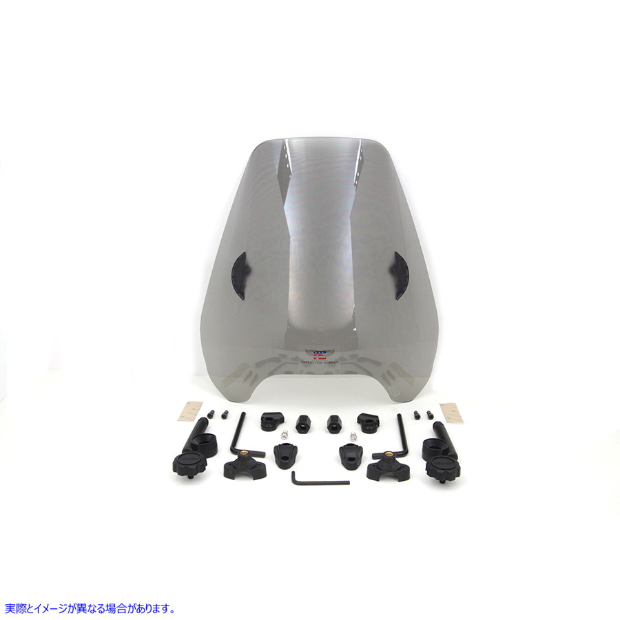 51-0369 ミディアムティンテッドディフレクターフロントガラス 取寄せ Vツイン Medium Tinted Deflector Windshield (検索用／ N