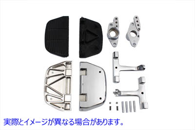 51-0853 スイングアームマウントキット付きパッセンジャーフットボードセット 取寄せ Vツイン Passenger Footboard Set with Swi