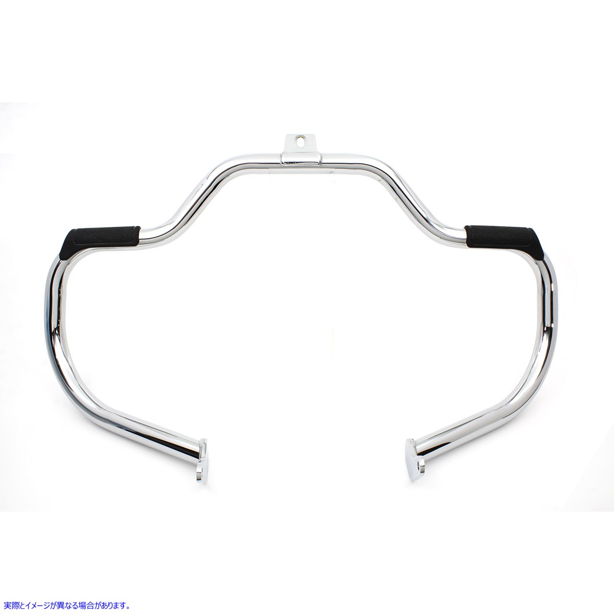51-0990 クローム フロント エンジン バー (フットペグ パッド付き) 取寄せ Vツイン Chrome Front Engine Bar with Footpeg Pads