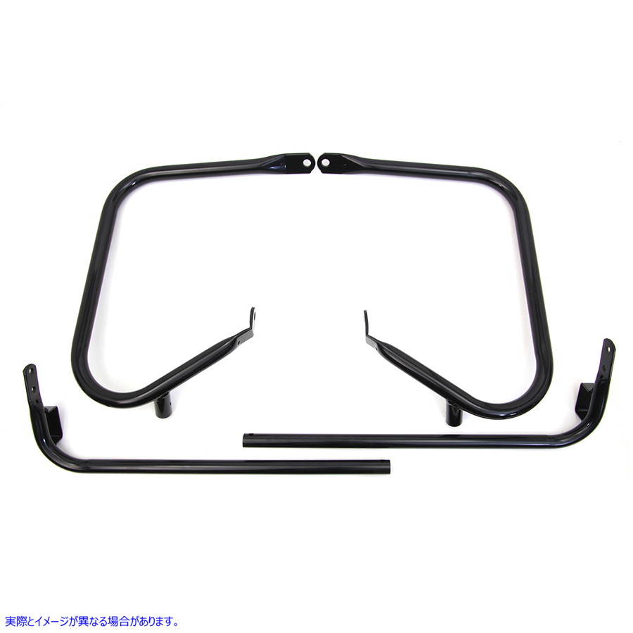 51-1058 ブラック リア エンジン バー セット 取寄せ Vツイン Black Rear Engine Bar Set (検索用／