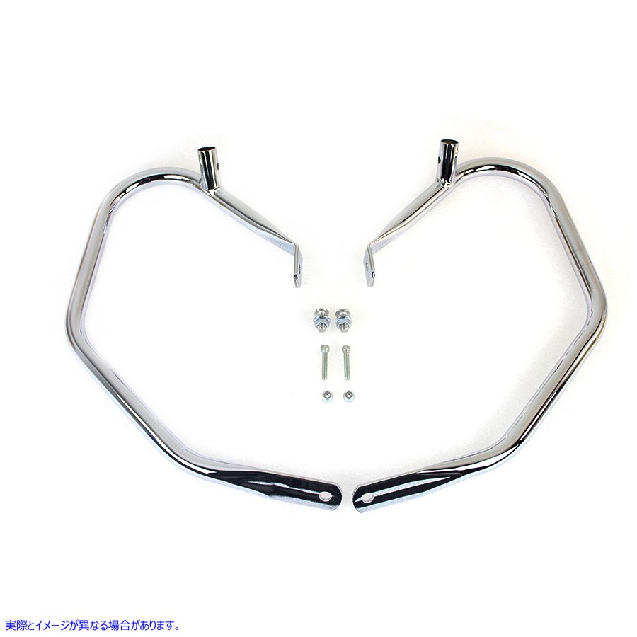 51-1063 クローム コンフォート スタイル リア エンジン バー 取寄せ Vツイン Chrome Comfort Style Rear Engine Bars (検索用／