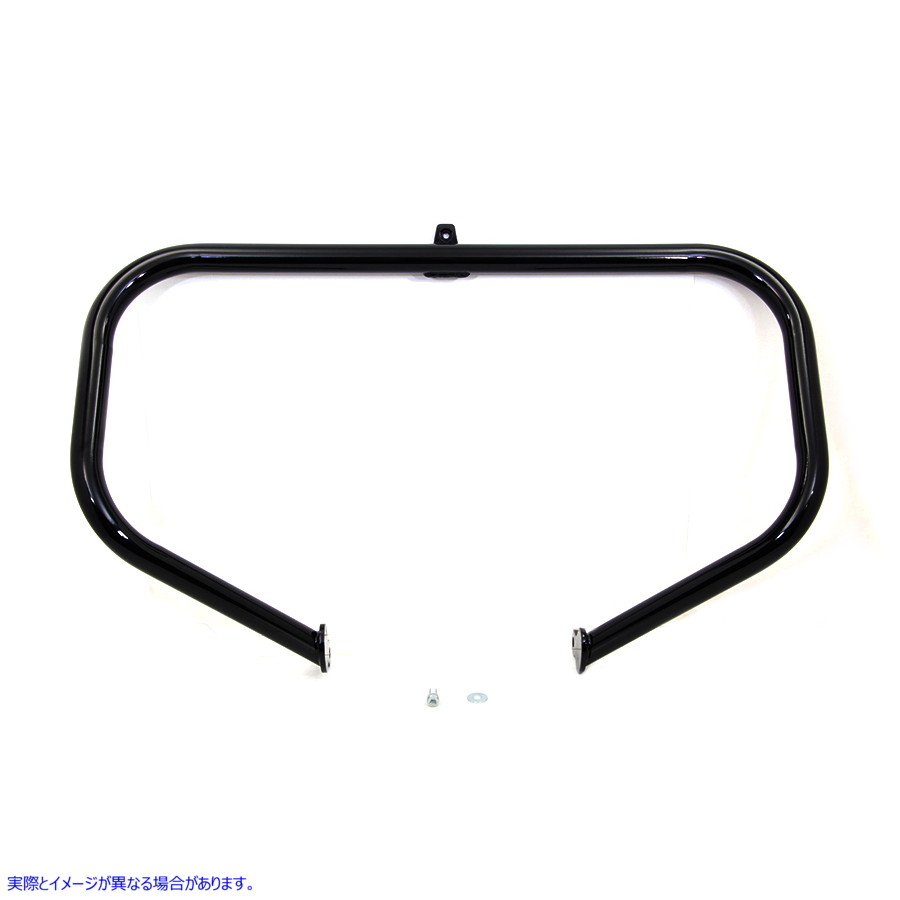 51-1345 グロスブラックのフロントエンジンガード 取寄せ Vツイン Gloss Black Front Engine Guard (検索用／49184-09