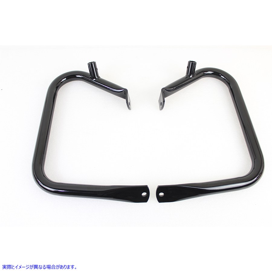 51-1348 ブラック リア バッファロー エンジン バー セット 取寄せ Vツイン Black Rear Buffalo Engine Bar Set (検索用／