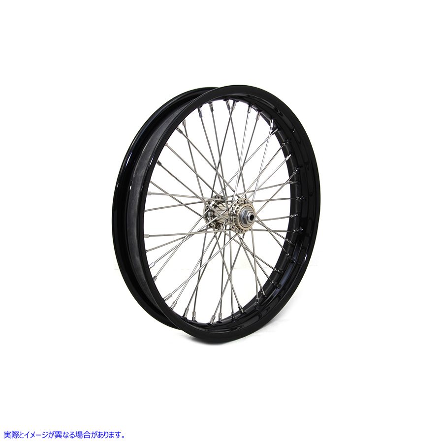 52-0013 18 インチ x 2.15 インチ WR フロント スプール ホイール ブラック 取寄せ Vツイン 18 inch x 2.15 inch WR Front Spool