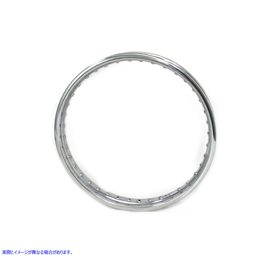 52-0202 19 インチ X 1.85 インチ ロールドエッジ リム クローム 取寄せ Vツイン 19 inch X 1.85 inch Rolled Edge Rim Chrome (