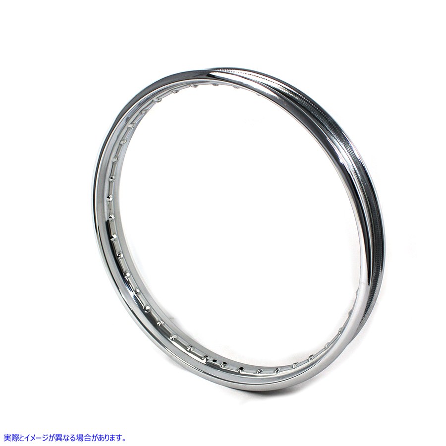52-0203 21 インチ X 1.85 インチ ロールエッジ リム クローム 取寄せ Vツイン 21 inch X 1.85 inch Rolled Edge Rim Chrome (検
