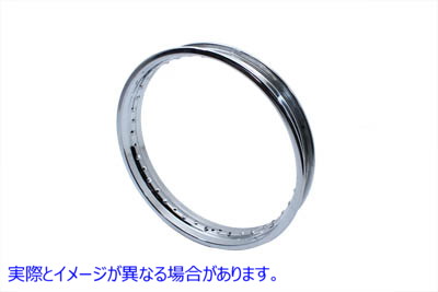 52-0208 18 インチ X 2.15 インチ ロールエッジ リム クローム 取寄せ Vツイン 18 inch X 2.15 inch Rolled Edge Rim Chrome (検