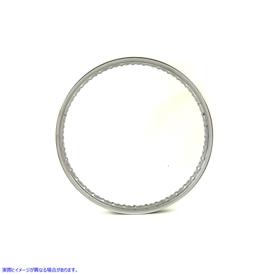 52-0212 21 インチ x 1.85 インチ ロールエッジ フロント ホイール リム クローム 取寄せ Vツイン 21 inch x 1.85 inch Rolled E