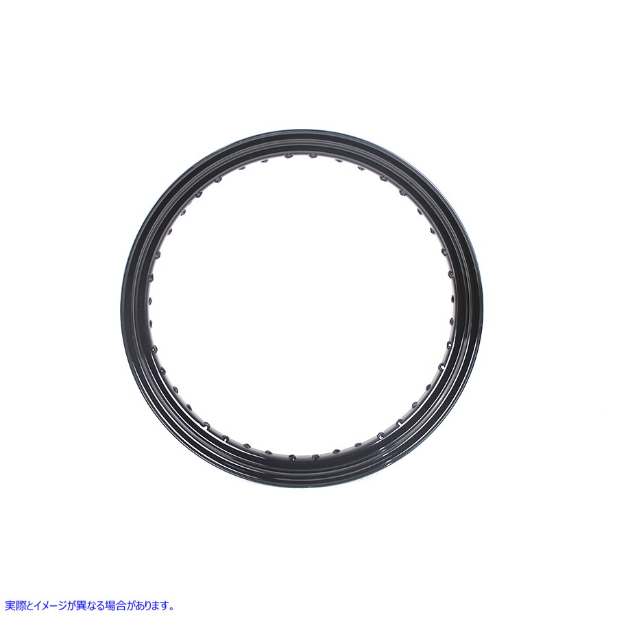 52-0234 19 インチ x 2.5 インチ ドロップセンター ブラック ホイール リム 取寄せ Vツイン 19 inch x 2.5 inch Drop Center Bla