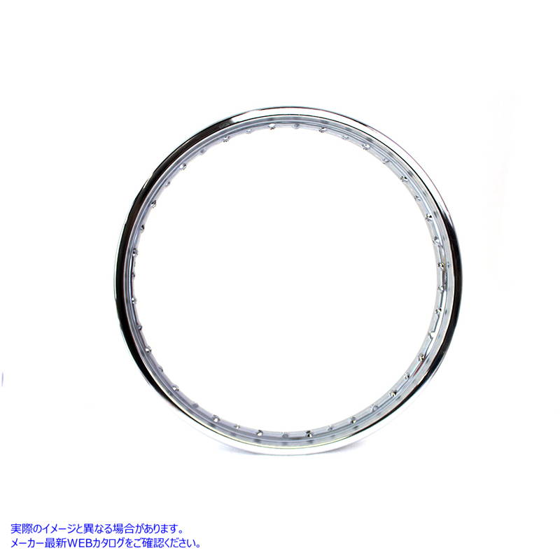 52-0697 21 インチ X 2.15 インチ クローム ホイール リム 取寄せ Vツイン 21 inch X 2.15 inch Rolled Edge Chrome Wheel Rim (