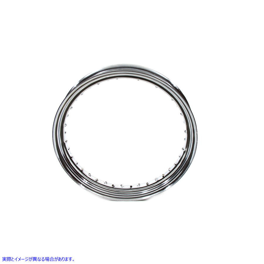 52-0707 18 インチ X 2.5 インチ ドロップセンター クローム ホイール リム 取寄せ Vツイン 18 inch X 2.5 inch Drop Center Chr