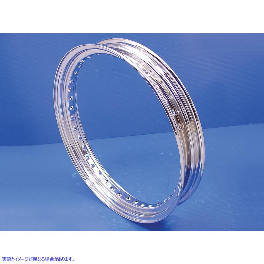 52-0752 19 インチ x 2.50 インチ ドロップセンター クローム ホイール リム 取寄せ Vツイン 19 inch x 2.50 inch Drop Center C
