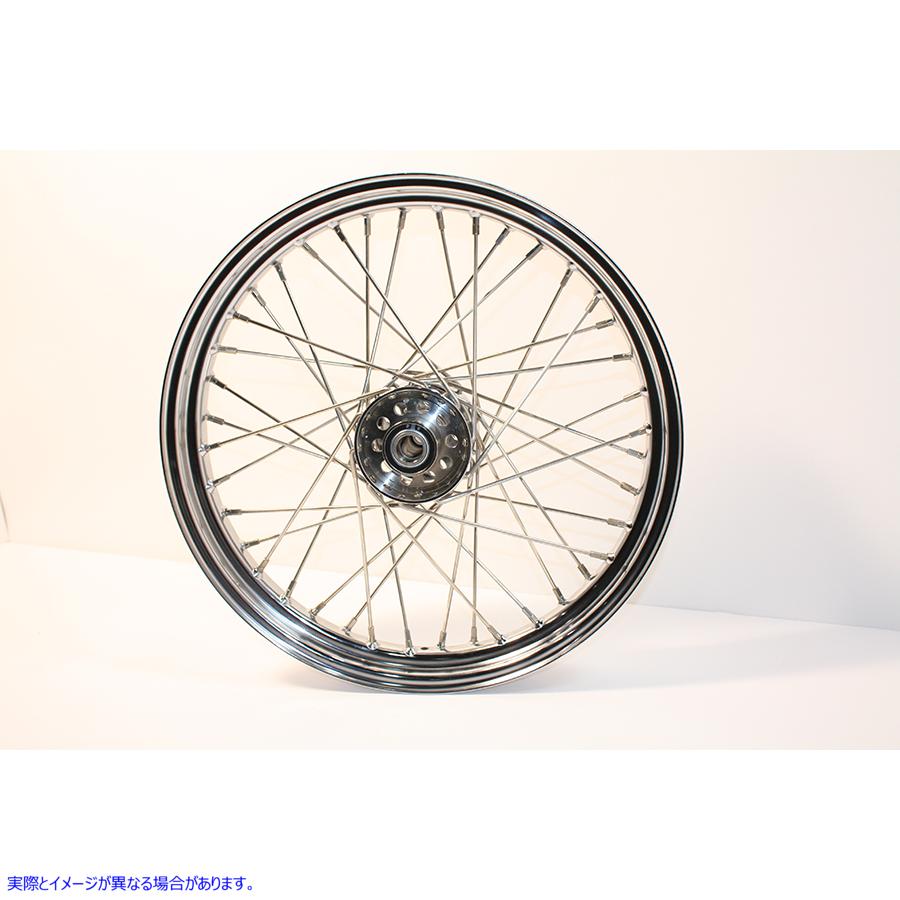 52-0801 19 インチ x 2.50 インチ レプリカ フロント スポーク ホイール 取寄せ Vツイン 19 inch x 2.50 inch Replica Front or