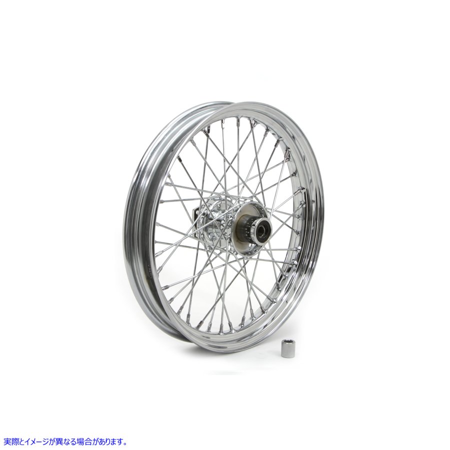 52-0829 19 インチ x 2.50 インチ レプリカ フロント スポーク ホイール 取寄せ Vツイン 19 inch x 2.50 inch Replica Front Spo