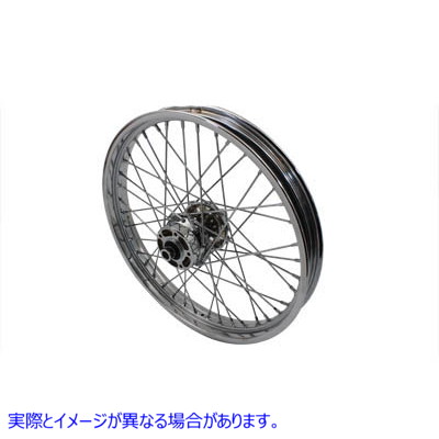 52-0906 レプリカ フロント スポーク 21 インチ x 2.15 インチ ホイール 取寄せ Vツイン Replica Front Spoked 21 inch x 2.15 i