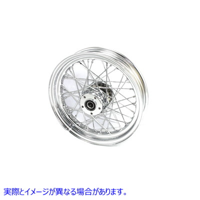 52-2008 16 インチ x 3.00 インチの前輪アセンブリ 取寄せ Vツイン 16 inch x 3.00 inch Front Wheel Assembly (検索用／40960-0