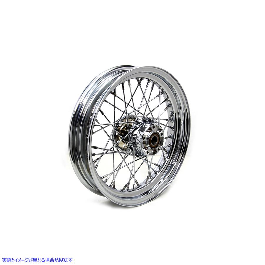 52-2057 16 インチ x 3.00 インチ リア スポーク ホイール クローム 取寄せ Vツイン 16 inch x 3.00 inch Rear Spoke Wheel Chro