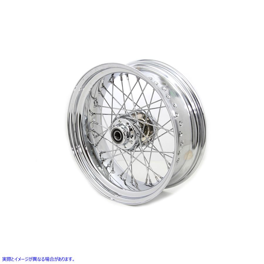 52-2058 17インチ x 6.00インチ リアホイール クローム 取寄せ Vツイン 17 inch x 6.00 inch Rear Wheel Chrome (検索用／