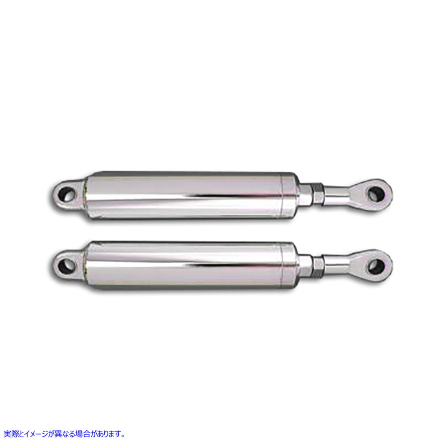 54-0131 11インチショックセット クロームビレット 取寄せ Vツイン 11 inch Shock Set Chrome Billet (検索用／
