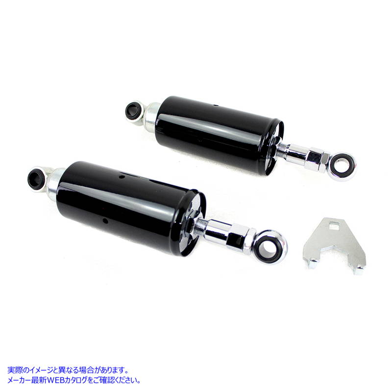 54-0188 ショックセット アジャスタブル ブラック 取寄せ Vツイン Shock Set Adjustable Black (検索用／